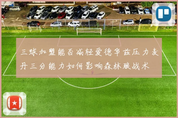 三球加盟能否减轻爱德华兹压力麦丹三分能力如何影响森林狼战术